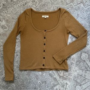 Madewell scoop neck rubbed cardigan XS